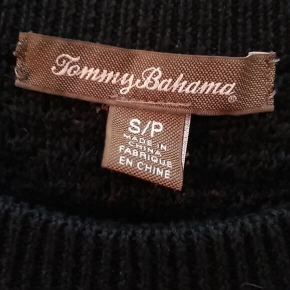 Tommy Bahama knitted Black coverup.100%  Linen  Size S/P Resort, Summer - Picture 2 of 10